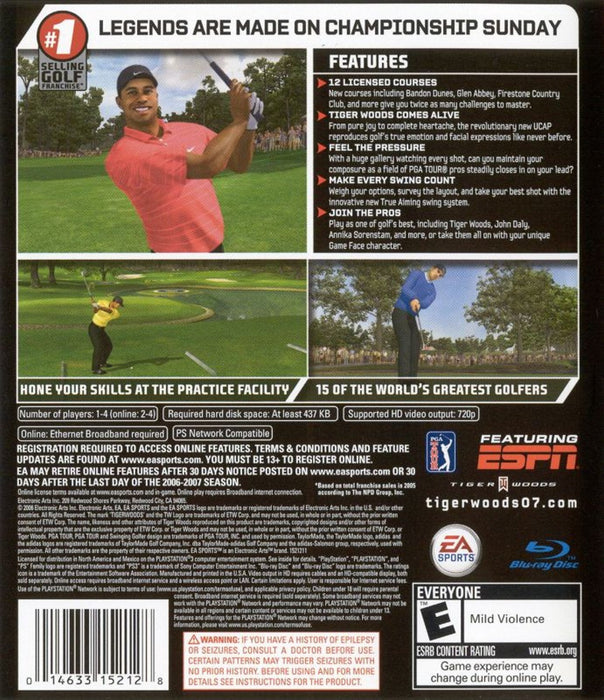 Tiger Woods PGA Tour 07 – PlayStation 3 (PS3) - for just $3.99! 