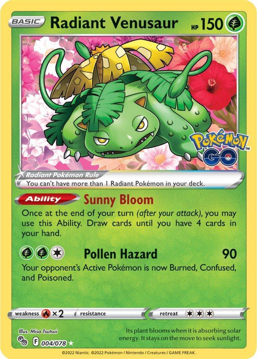 Radiant Venusaur (004/078) [Pokémon GO] - for just $4.45! 