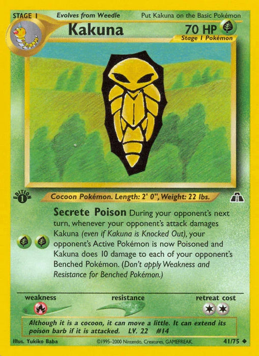 Kakuna (41/75) [Neo Discovery 1st Edition] - for just $0.60! 