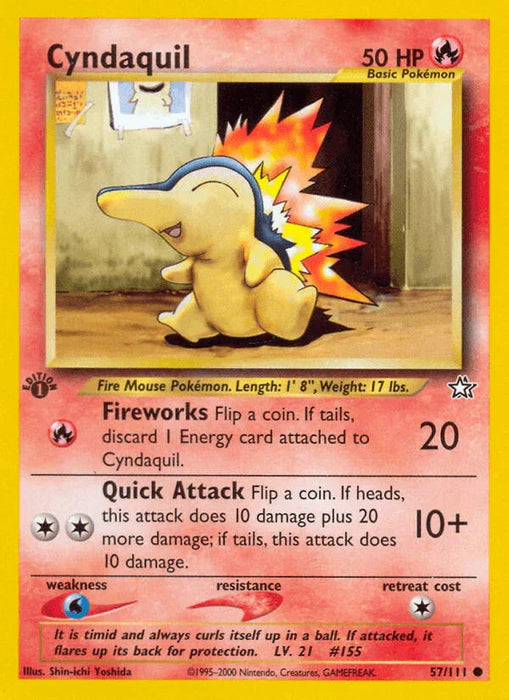 Cyndaquil (57/111) [Neo Genesis 1st Edition] - for just $1.20! 