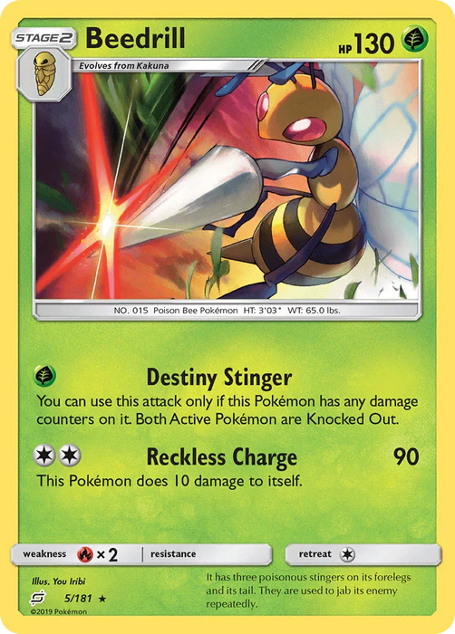 Beedrill (5/181) [Sun & Moon: Team Up] - for just $0.15! 