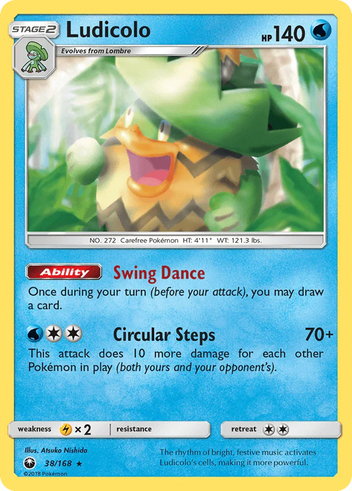 Ludicolo (38/168) [Sun & Moon: Celestial Storm] - for just $0.40! 