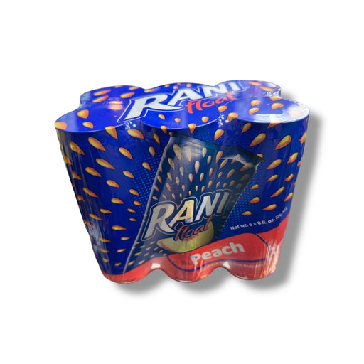 Rani Float Peach - Refreshing Fruit Drink with Real Peach Pieces - 6 Pack (240ml Each) - for just $8.99! 