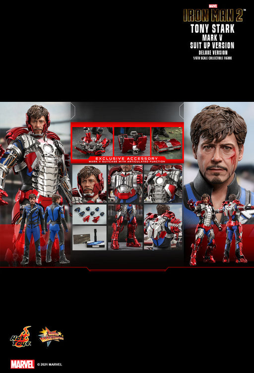 Tony Stark (Mark V Suit Up Version) Deluxe Marvel Sixth Scale Figure by Hot Toys - for just $500! 
