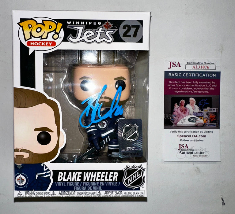 Blake Wheeler Signed NHL Winnipeg Jets Funko Pop! #27 With Exclusive JSA COA - for just $135! 