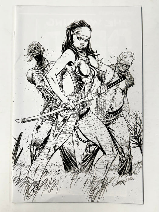 The Walking Dead #19 B&W Virgin Michonne 15th Anniversary Image Comics Campbell D - for just $60! 