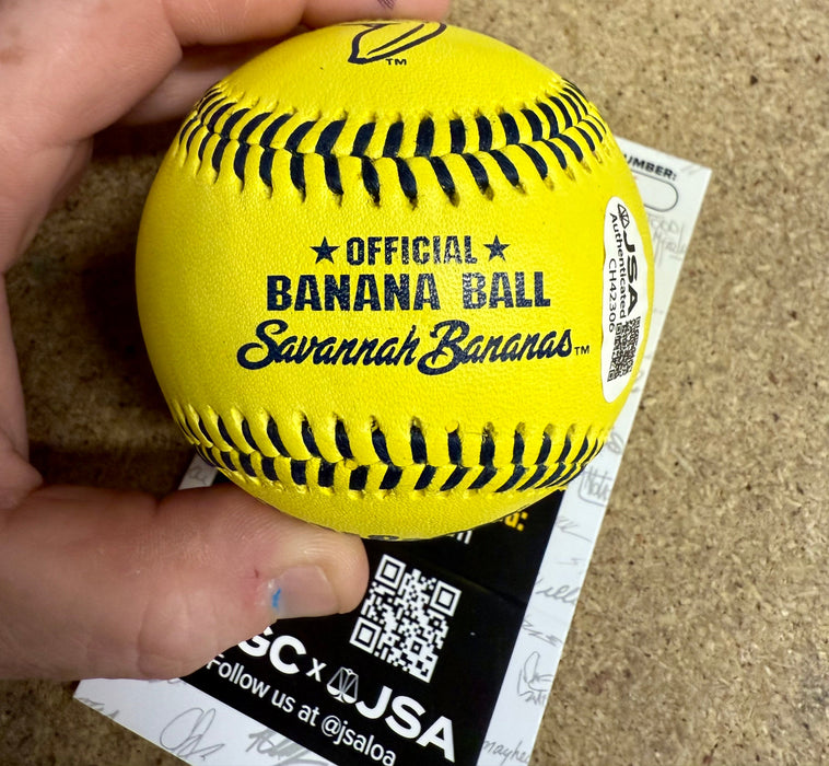 Savannah Bananas Owner & Founder Jesse Cole Signed Official Yellow Banana Ball - for just $150! 