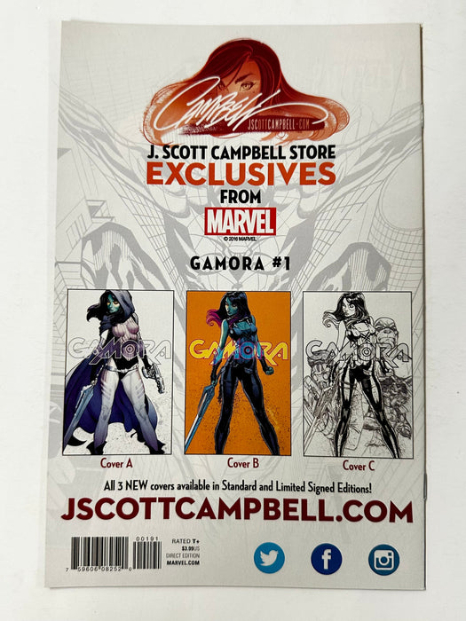 Gamora #1 J Scott Campbell Color Exclusive Variant B (Marvel Comics 2017) - for just $35! 