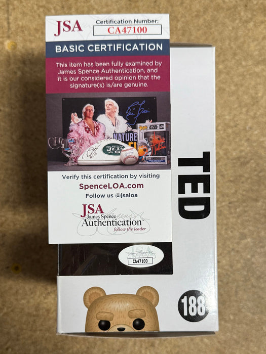 Seth MacFarlane Signed Ted 2 Vaulted Funko Pop! #188 With JSA COA - for just $500! 