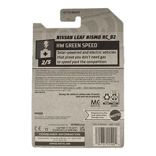 Hot Wheels Nissan Leaf Nismo RC_02 - Green Speed Series 2/5 - for just $1.79! 