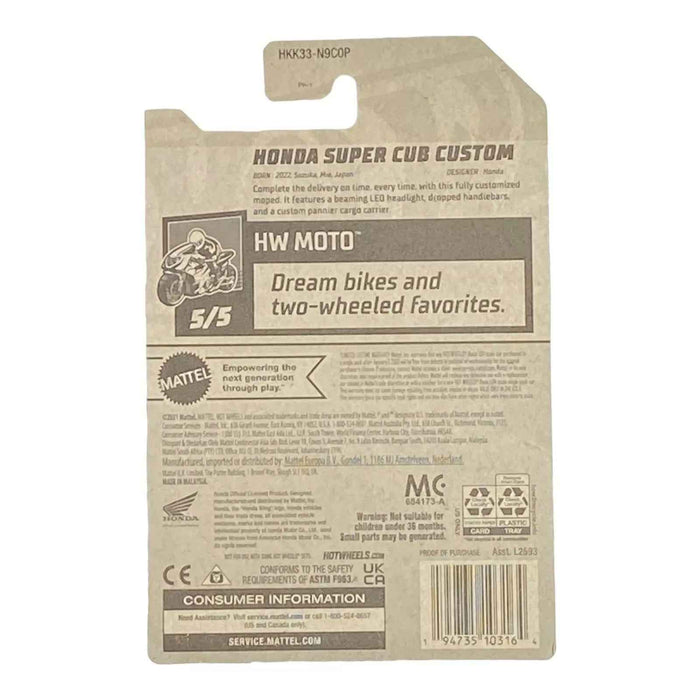 Hot Wheels Honda Super Cub Custom - Moto Series 5/5 - for just $1.79! 