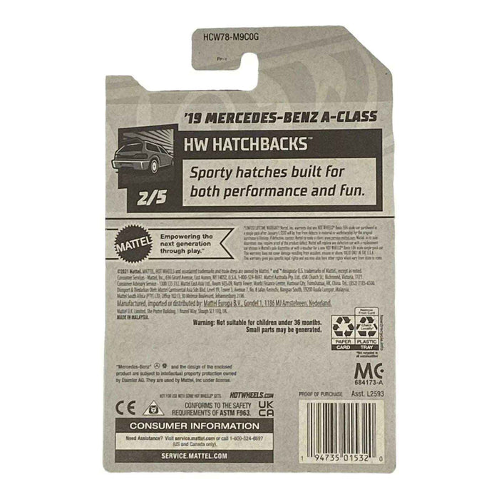 Hot Wheels '19 Mercedes-Benz A-Class - Hatchbacks Series 2/5 - for just $1.79! 