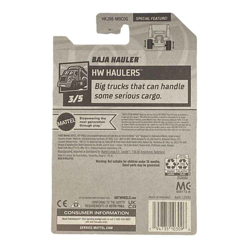 Hot Wheels Baja Hauler - Haulers Series 3/5 - for just $1.79! 