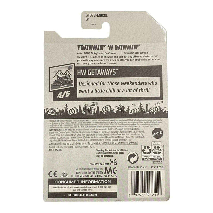 Hot Wheels Twinnin' N' Winnin' - HW Getaways Series 4/5 - for just $1.79! 