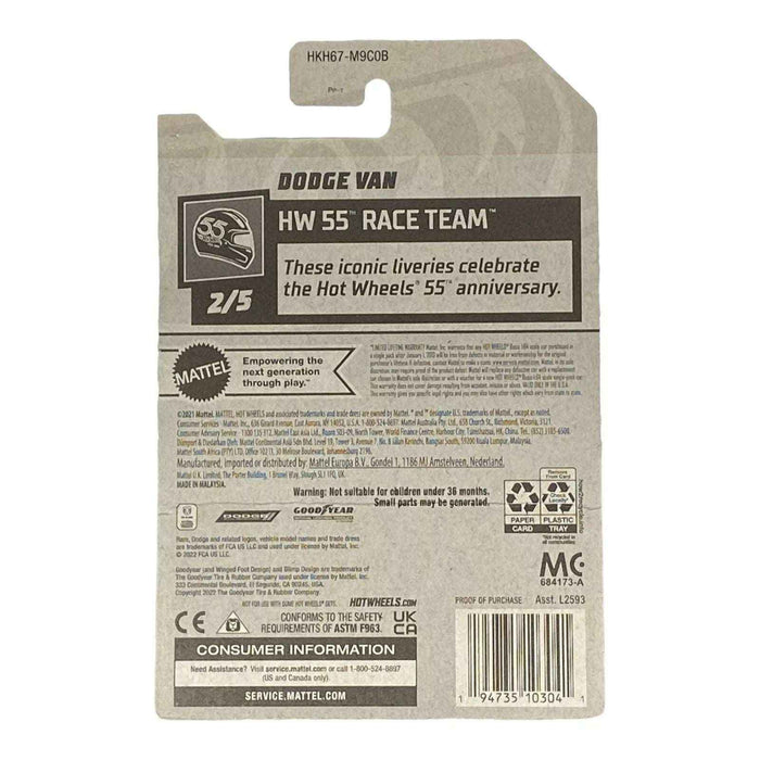 Hot Wheels Dodge Van - HW 55 Race Team Series 2/5 - for just $1.79! 