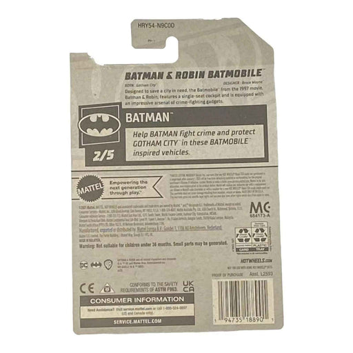 Hot Wheels Batman & Robin Batmobile - Batman Series 2/5 - for just $1.79! 