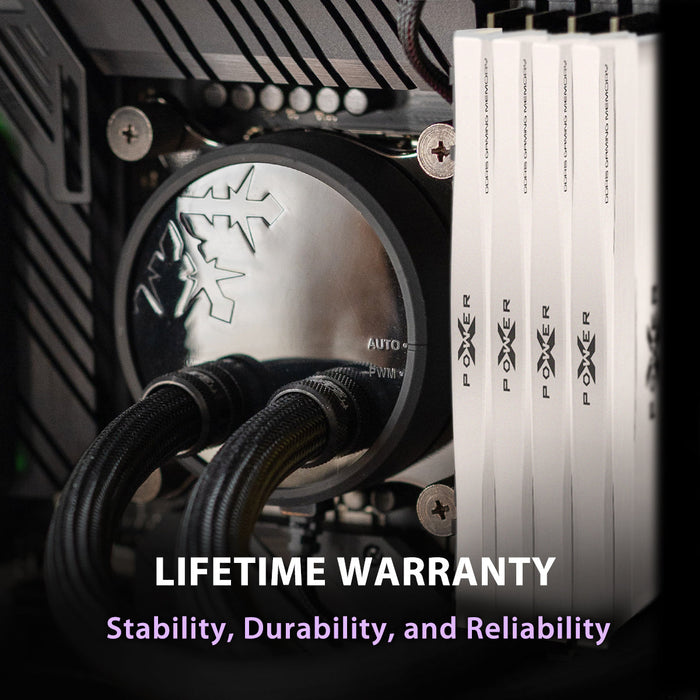 Silicon Power Zenith Gaming DDR5 6000MT/s (PC5-48000) CL30 32GB(2x16GB)-64GB(2x32GB) AMD Expo/Intel XMP 3.0 Dual Pack 1.35V Desktop Unbuffered DIMM [White] - for just $386.97! 