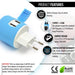 Europe, Germany Travel Adapter - 3 in 1 - 2 USB - Type C - Compact Design (U2U-9C) - Just $13.99! Shop now at Retro Gaming of Denver