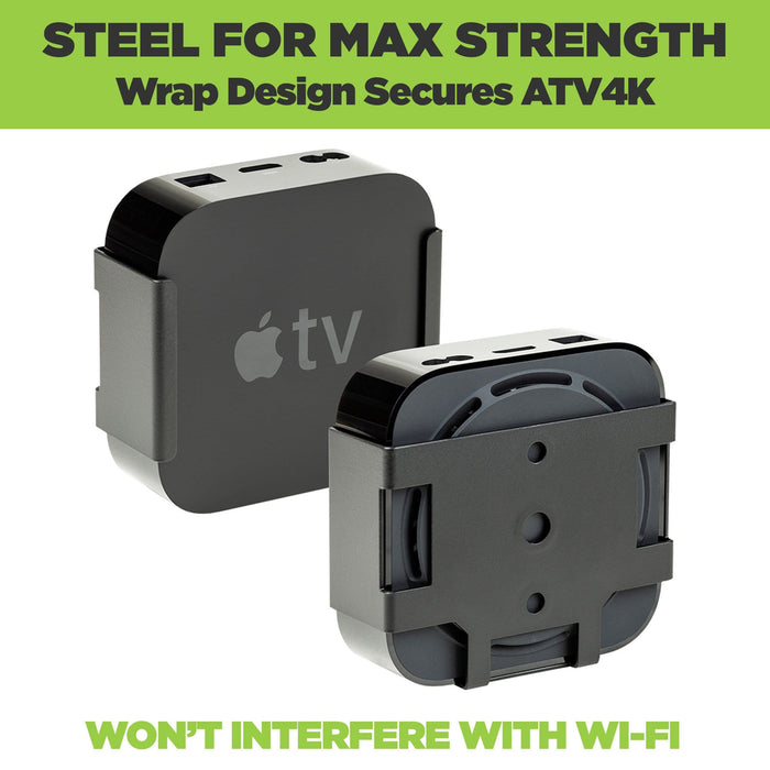HIDEit ATV4K | 1st + 2nd Gen Apple TV 4K Wall Mount - for just $17! 