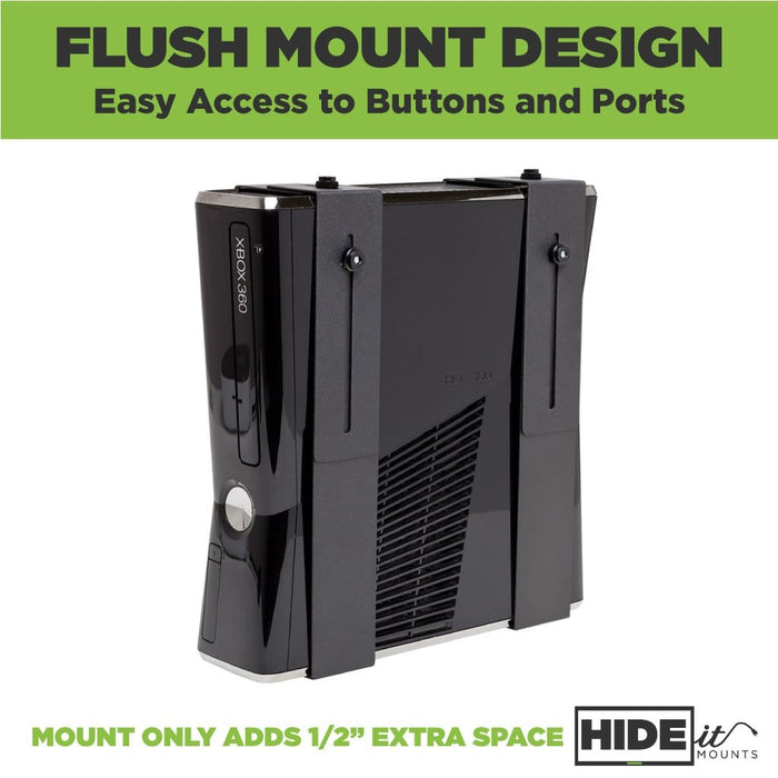 HIDEit Uni-MW | Adjustable Xbox 360 + Xbox One + Xbox One Slim Wall Mount - for just $35! 
