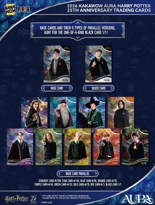 AURA: Harry Potter 25th Anniversary Trading Cards - Blaster Bundle - for just $50! 
