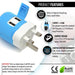 UK, Ireland Travel Adapter - 3 in 1 - 2 USB - Type G - Compact Design (U2U-7) - Just $13.99! Shop now at Retro Gaming of Denver