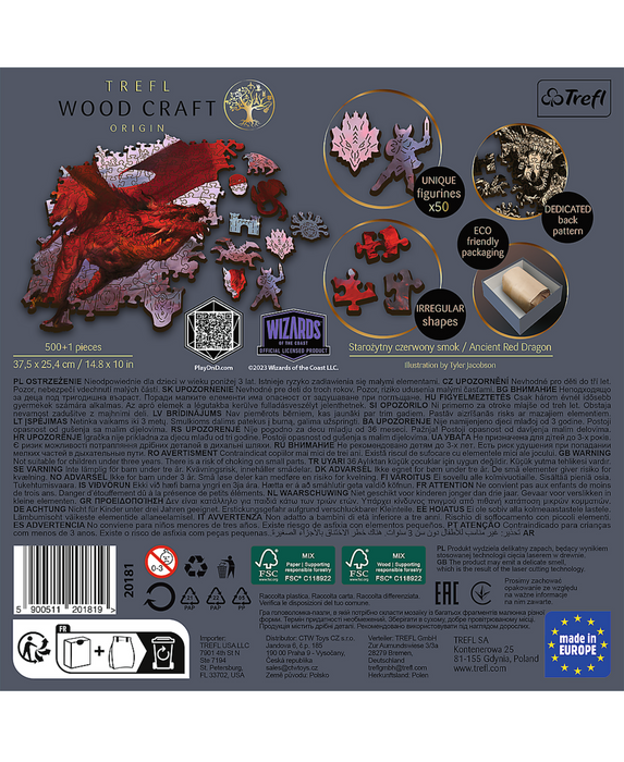 Wooden Puzzle: Dungeons & Dragons - Ancient Red Dragon (Wood Craft) - for just $34.99! 