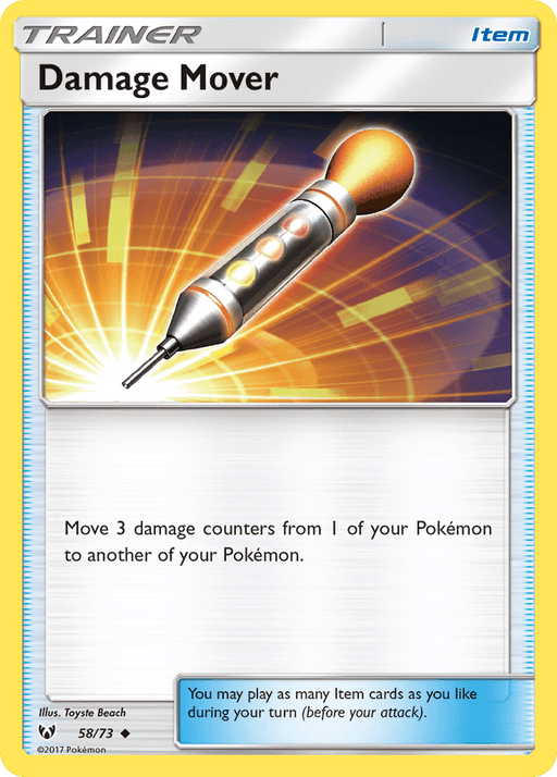 Damage Mover (58/73) [Sun & Moon: Shining Legends] - for just $0.10! 