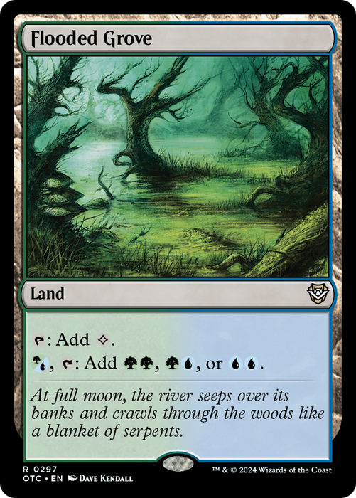 Flooded Grove (OTC-297) - Outlaws of Thunder Junction Commander - for just $0.10! 