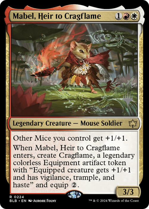 Mabel, Heir to Cragflame (PPBLB-224) - Bloomburrow Promos - for just $0.19! 