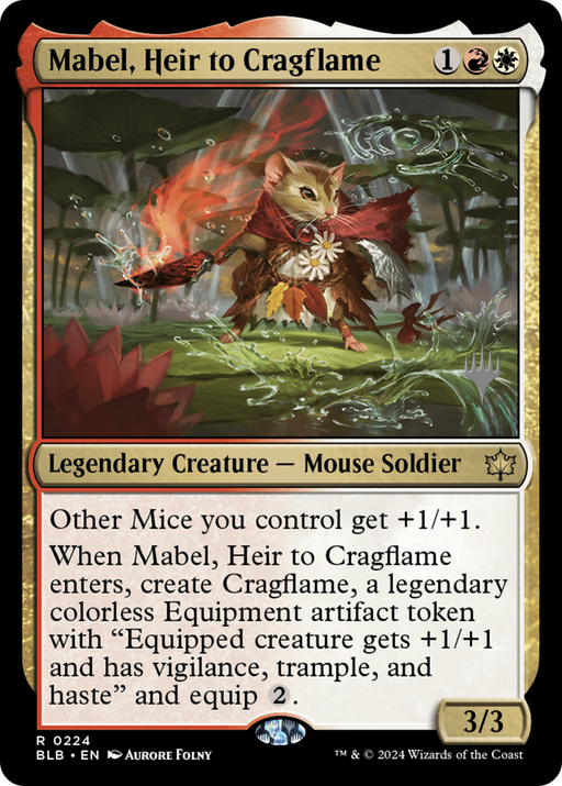 Mabel, Heir to Cragflame (PPBLB-224) - Bloomburrow Promos - for just $0.19! 