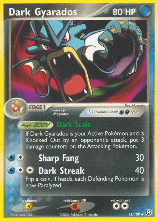 Dark Gyarados (36/109) [EX: Team Rocket Returns] - for just $13.50! 