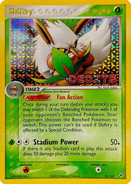 Shiftry (25/107) (Stamped) [EX: Deoxys] - for just $9.20! 