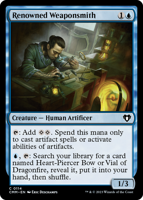 Renowned Weaponsmith (CMM-114) - Commander Masters - for just $0.06! 