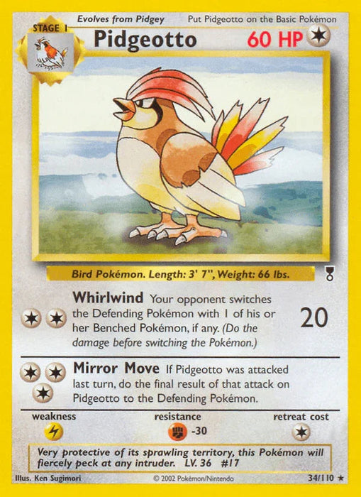 Pidgeotto (34/110) [Legendary Collection] - for just $3.55! 