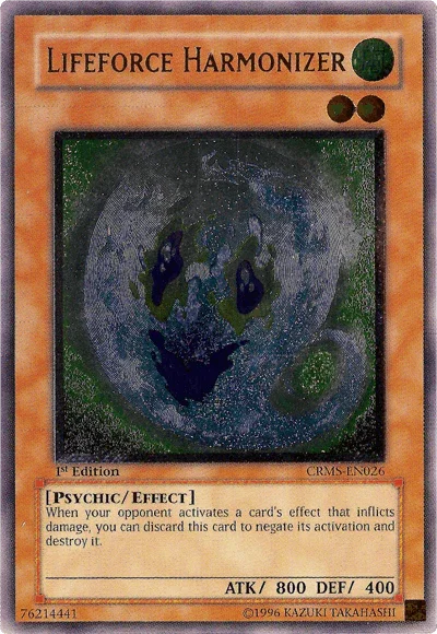 Lifeforce Harmonizer [CRMS-EN026] Ultimate Rare - for just $3.20! 