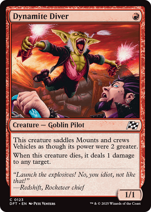 Dynamite Diver (DFT-123) - Aetherdrift Foil - for just $0.03! 