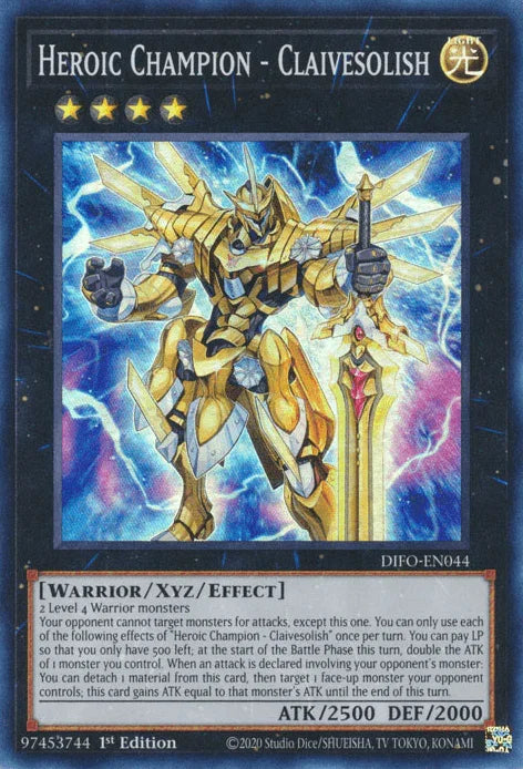 Heroic Champion - Claivesolish [DIFO-EN044] Super Rare - for just $0.15! 
