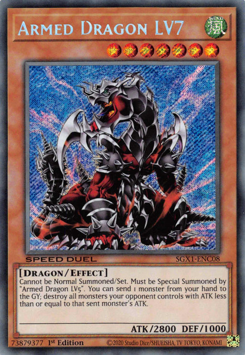 Armed Dragon LV7 [SGX1-ENC08] Secret Rare - for just $0.25! 