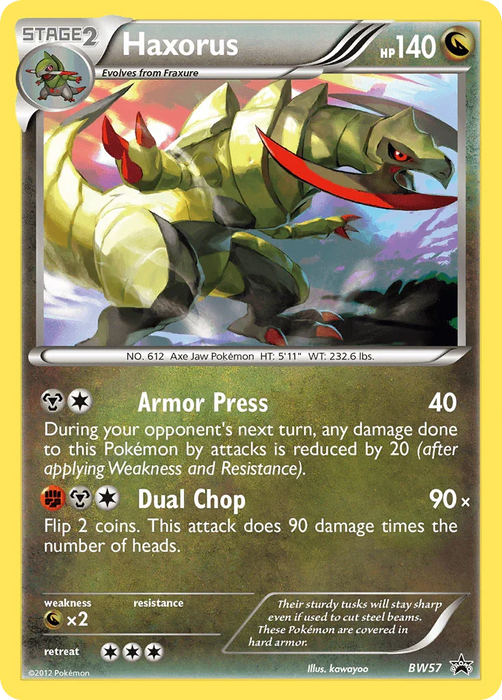Haxorus (BW57) [Black & White: Black Star Promos] - for just $7.50! 