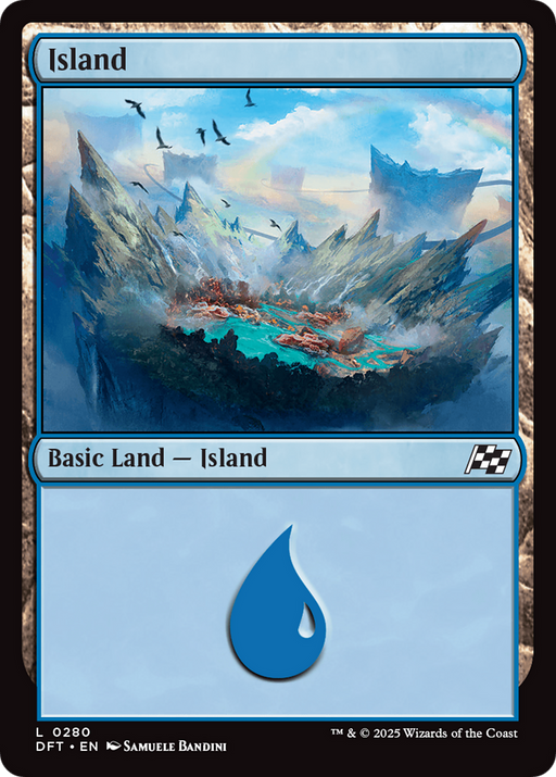Island (DFT-280) - Aetherdrift Foil - for just $0.03! 