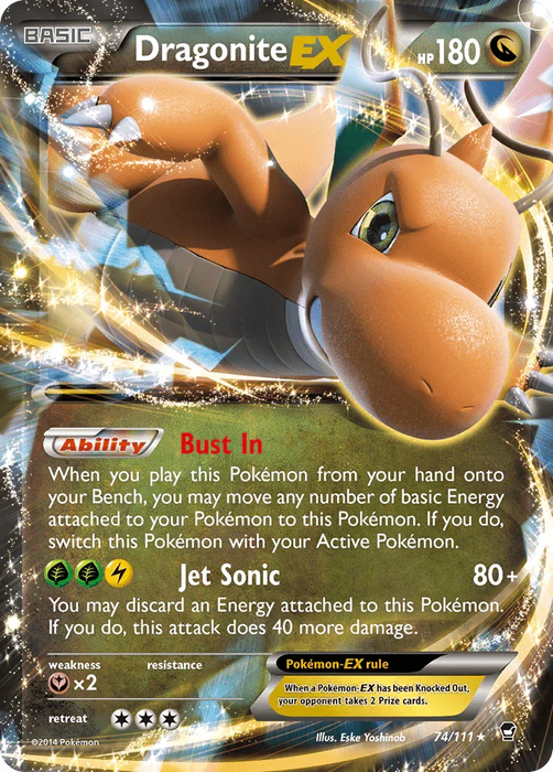 Dragonite EX (74/111) [XY: Furious Fists] - for just $7.80! 