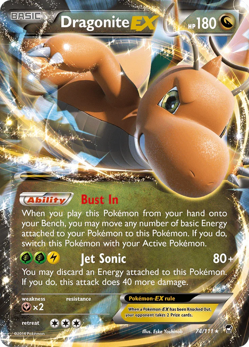 Dragonite EX (74/111) [XY: Furious Fists] - for just $8! 