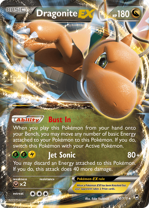 Dragonite EX (74/111) [XY: Furious Fists] - for just $2.85! 