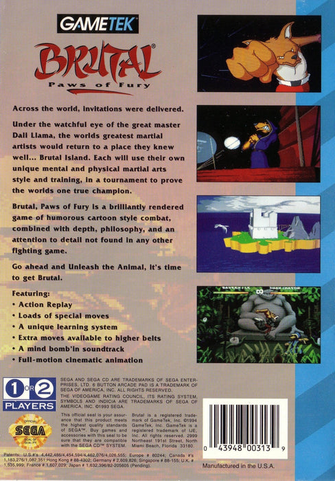 Brutal Paws of Fury – Sega CD (SCD) - for just $0! 