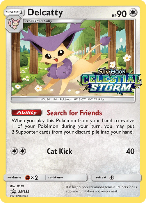 Delcatty (SM132) [Sun & Moon: Black Star Promos] - for just $3.20! 