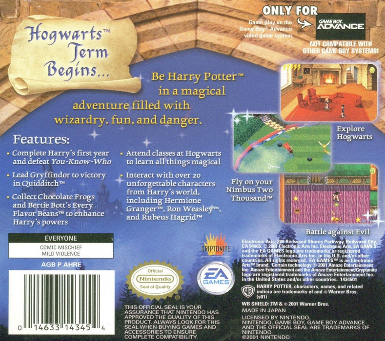 Harry Potter and the Sorcerers Stone — Game Boy Advance (GBA) - for just $8.99! 