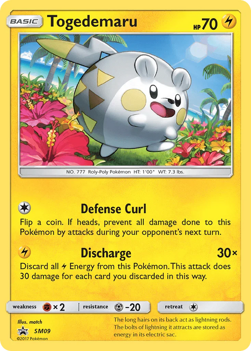 Togedemaru (SM09) [Sun & Moon: Black Star Promos] - for just $0.25! 