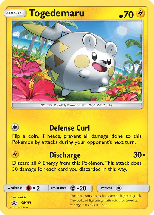Togedemaru (SM09) [Sun & Moon: Black Star Promos] - for just $0.40! 