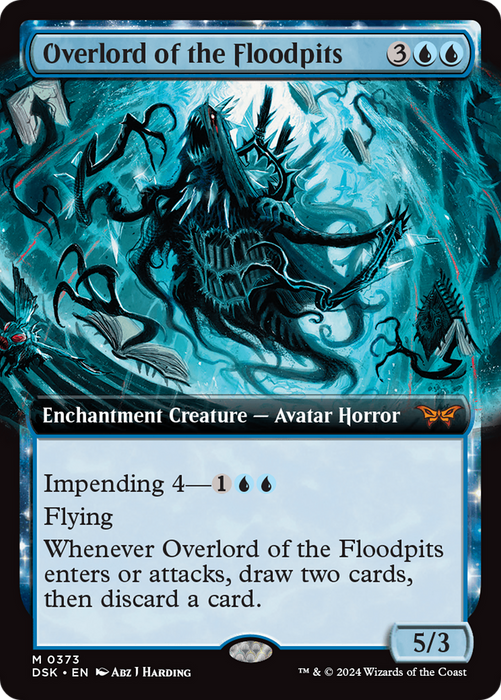 Overlord of the Floodpits (DSK-373) - Duskmourn: House of Horror: (Extended Art, enchantment) Foil - for just $1.30! 